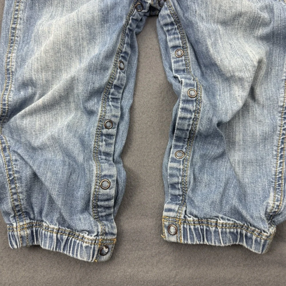 Baby TUCKER + TATE Denim‎ Overalls Medium Wash Snap legs - 24 months